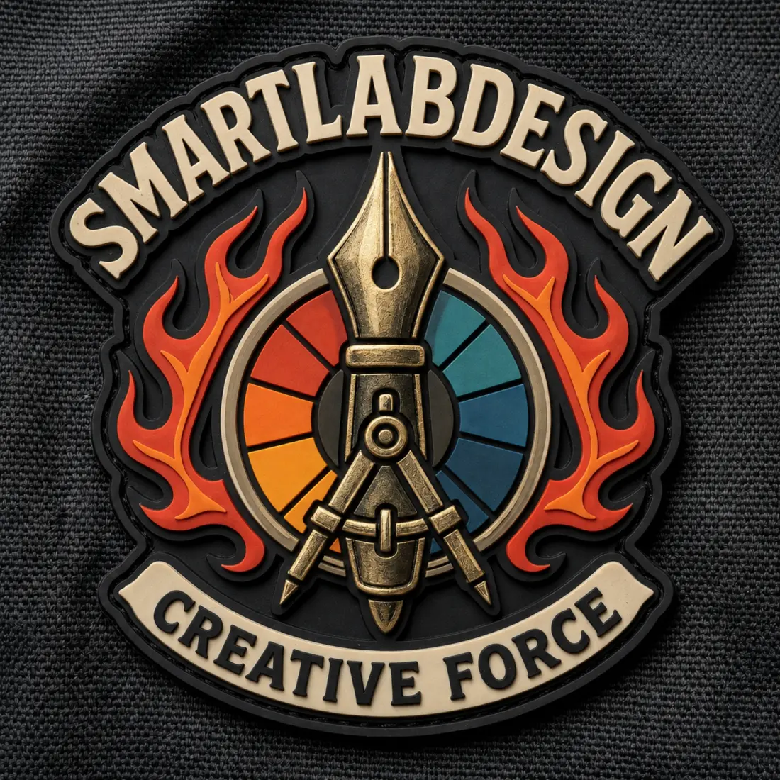SmartLabDesign Creative Force embroidered emblem